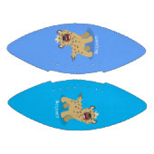 Cute grappige hyena lachende cartoon illustratie american football (Panelen)