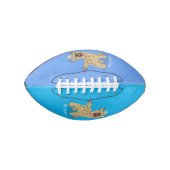 Cute grappige hyena lachende cartoon illustratie american football (Voorkant)