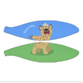 Cute grappige hyena lachende cartoon illustratie basketbal (Panelen)