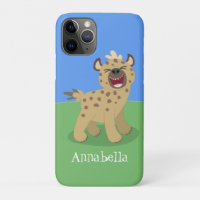 Cute grappige hyena lachende cartoon illustratie