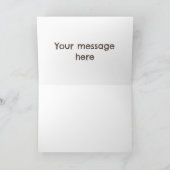 Cute grappige hyena lachende cartoon illustratie kaart (Binnen)