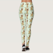 Cute grappige hyena lachende cartoon illustratie leggings (Achterkant)