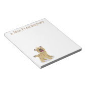 Cute grappige hyena lachende cartoon illustratie notitieblok (Schuin)