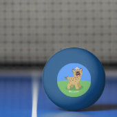 Cute grappige hyena lachende cartoon illustratie pingpongbal (Net)