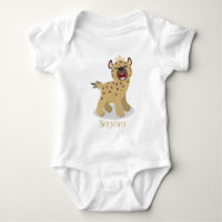 Cute grappige hyena lachende cartoon illustratie
