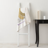 Cute grappige hyena lachende cartoon illustratie sherpa deken (In situ)