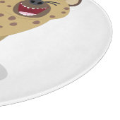Cute grappige hyena lachende cartoon illustratie snijplank (Hoek)