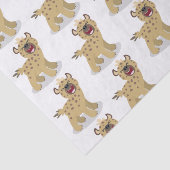 Cute grappige hyena lachende cartoon illustratie tissuepapier (Detail)