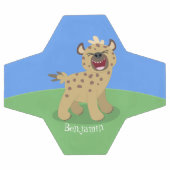 Cute grappige hyena lachende cartoon illustratie voetbal (Enkel)