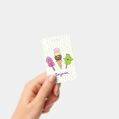 Cute grappige ijsjes cartoon trio badge (Handheld)