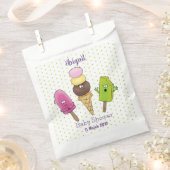 Cute grappige ijsjes cartoon trio bedankzakje (Geknipt)