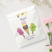 Cute grappige ijsjes cartoon trio bedankzakje (Gezegeld)