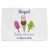 Cute grappige ijsjes cartoon trio groot cadeauzakje (Voorkant)