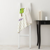 Cute grappige ijsjes cartoon trio sherpa deken (In situ)