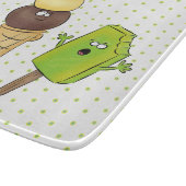 Cute grappige ijsjes cartoon trio snijplank (Hoek)