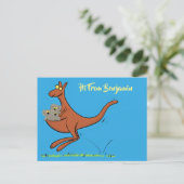 Cute grappige kangaroo- en koalas-cartoon briefkaart (Staand voorkant)