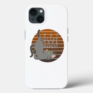 Cute grappige kat die yoga doet. grappig yoga-desi Case-Mate iPhone case