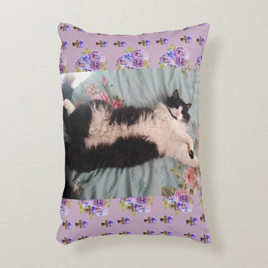 Cute Grappige Kat Doet een Blijde Dans katten Kuss Accent Kussen (Voorkant(Verticaal))