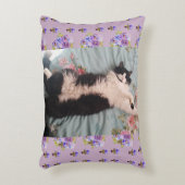 Cute Grappige Kat Doet een Gelukkige Dans katten K Accent Kussen (Voorkant(Verticaal))