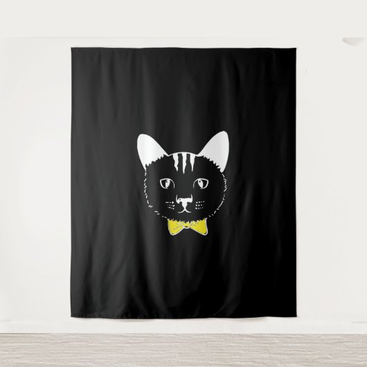 Cute grappige kat wandkleed (Voorkant)
