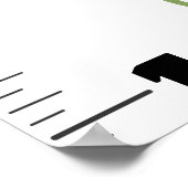 Cute grappige kikker cartoon growth chart poster (Hoek)