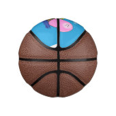 Cute grappige kikkers bubblegum cartoon illustrati basketbal (Rechts)