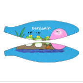 Cute grappige kikkers bubblegum cartoon illustrati basketbal (Panelen)