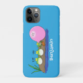 Cute grappige kikkers bubblegum cartoon illustrati Case-Mate iPhone case (Achterkant)