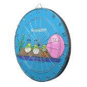 Cute grappige kikkers bubblegum cartoon illustrati dartbord (Voorkant Rechts)