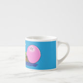 Cute grappige kikkers bubblegum cartoon illustrati espresso kop (Rechts)