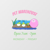 Cute grappige kikkers bubblegum cartoon illustrati raamsticker (Vel)