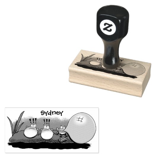 Cute grappige kikkers bubblegum cartoon illustrati rubberstempel (Gestempeld)