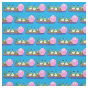 Cute grappige kikkers bubblegum cartoon illustrati stof