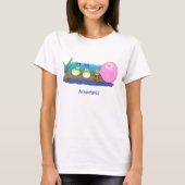 Cute grappige kikkers bubblegum cartoon illustrati t-shirt (Voorkant)