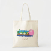 Cute grappige kikkers bubblegum cartoon illustrati tote bag (Voorkant)