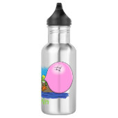 Cute grappige kikkers bubblegum cartoon illustrati waterfles  (Rechts)