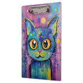 Cute Grappige Kitty Kat Mixed Media Dier Huisdier Klembord (Links)