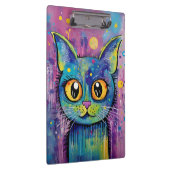 Cute Grappige Kitty Kat Mixed Media Dier Huisdier Klembord (Rechts)