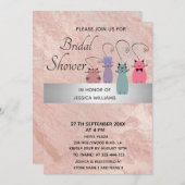 Cute grappige kleurrijke katten roos goudmarmer kaart (Voorkant / Achterkant)