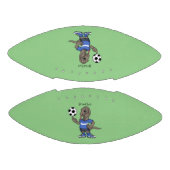 Cute grappige Komodo dragon die voetbal cartoon sp American Football (Panelen)