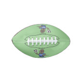 Cute grappige Komodo dragon die voetbal cartoon sp American Football (Voorkant)