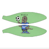 Cute grappige Komodo dragon die voetbal cartoon sp Basketbal (Panelen)