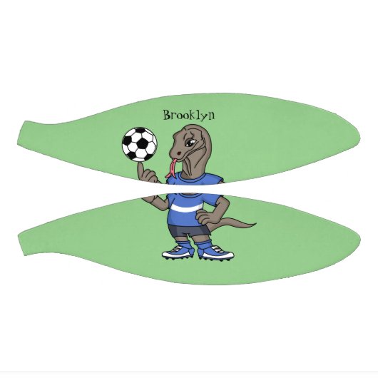 Cute grappige Komodo dragon die voetbal cartoon sp Basketbal (Panelen)