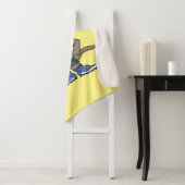 Cute grappige Komodo dragon die voetbal cartoon sp Sherpa Deken (In situ)