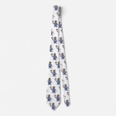 Cute grappige Komodo dragon die voetbal cartoon sp Stropdas (Voorkant)