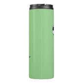 Cute grappige Komodo dragon die voetbal cartoon sp Thermosbeker (Achterkant)