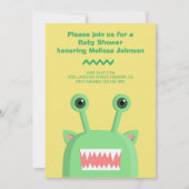 Cute Grappige Monster Baby Shower Kaart (Voorkant)