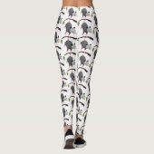 Cute grappige opossum aan de cartoon van de tak leggings (Achterkant)