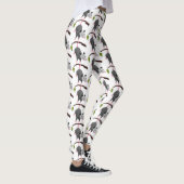 Cute grappige opossum aan de cartoon van de tak leggings (Rechts)