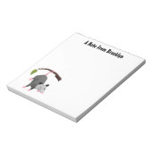 Cute grappige opossum aan de cartoon van de tak notitieblok (Linkerzijde)